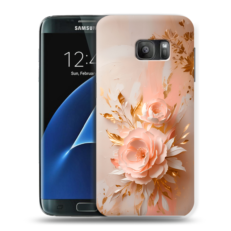Силиконовый противоударный чехол на Samsung Galaxy S7 с принтом женский Силиконовый противоударный чехол на Samsung Galaxy S7 с принтом женский