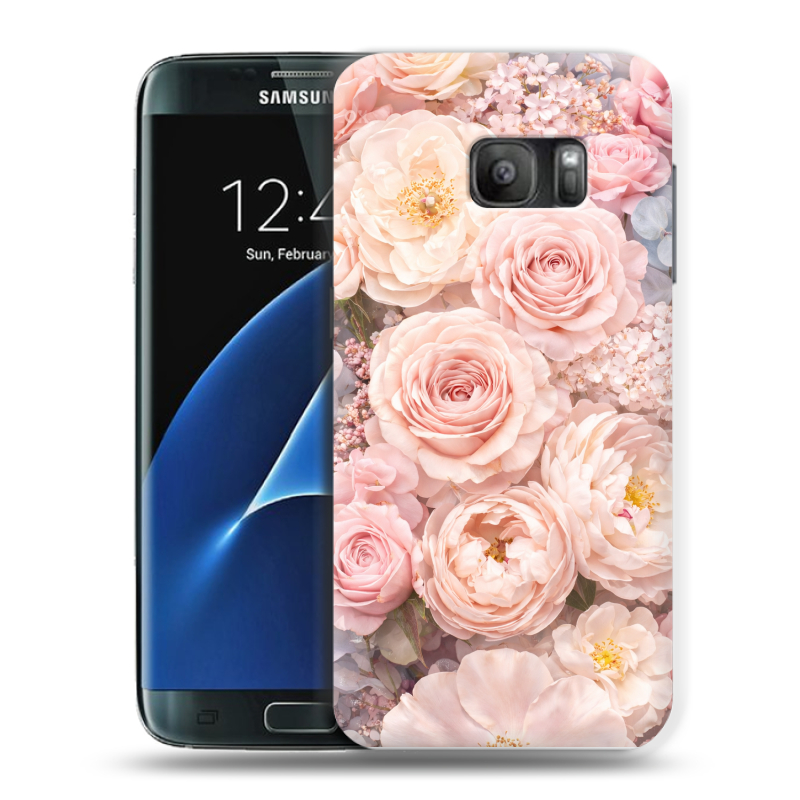 Силиконовый противоударный чехол на Samsung Galaxy S7 с принтом женский Силиконовый противоударный чехол на Samsung Galaxy S7 с принтом женский