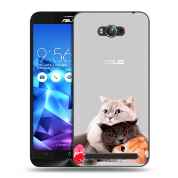Пластиковый чехол на ASUS ZenFone Max с принтом Кошки Пластиковый чехол на ASUS ZenFone Max с принтом Кошки