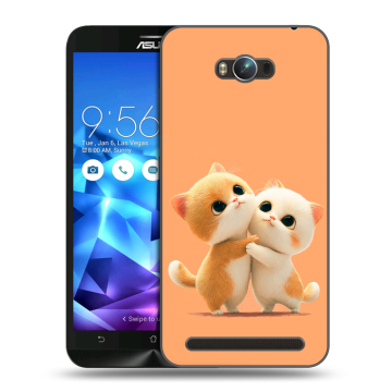 Пластиковый чехол на ASUS ZenFone Max с принтом Милые котики Пластиковый чехол на ASUS ZenFone Max с принтом Милые котики