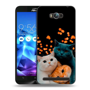 Пластиковый чехол на ASUS ZenFone Max с принтом Кошки Пластиковый чехол на ASUS ZenFone Max с принтом Кошки