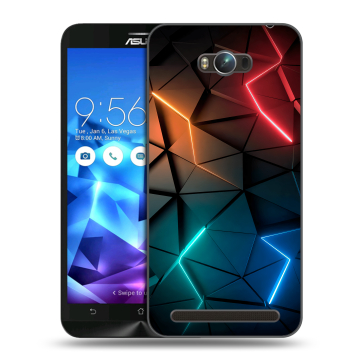 Пластиковый чехол на ASUS ZenFone Max с принтом Абстракция неон Пластиковый чехол на ASUS ZenFone Max с принтом Абстракция неон