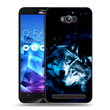 Пластиковый чехол на ASUS ZenFone Max с принтом Волки Пластиковый чехол на ASUS ZenFone Max с принтом Волки