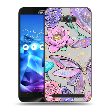 Пластиковый чехол на ASUS ZenFone Max с принтом Бабочки и цветы Пластиковый чехол на ASUS ZenFone Max с принтом Бабочки и цветы