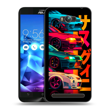 Пластиковый чехол на ASUS ZenFone Max с принтом Гоночные машины Пластиковый чехол на ASUS ZenFone Max с принтом Гоночные машины