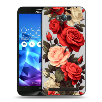 Пластиковый чехол на ASUS ZenFone Max с принтом Розы Пластиковый чехол на ASUS ZenFone Max с принтом Розы