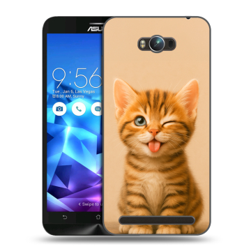 Пластиковый чехол на ASUS ZenFone Max с принтом котенок Пластиковый чехол на ASUS ZenFone Max с принтом котенок