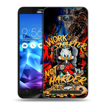 Пластиковый чехол на ASUS ZenFone Max с принтом Дональд Дак Деньги Пластиковый чехол на ASUS ZenFone Max с принтом Дональд Дак Деньги
