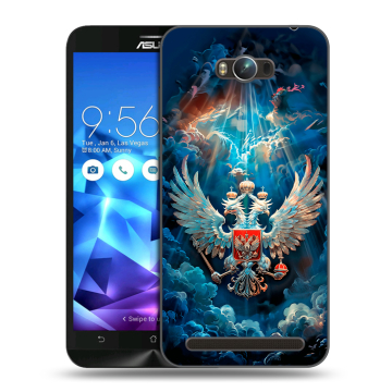 Пластиковый чехол на ASUS ZenFone Max с принтом Герб флаг России Пластиковый чехол на ASUS ZenFone Max с принтом Герб флаг России