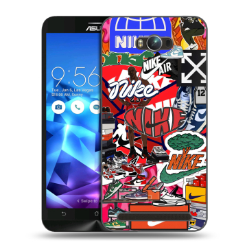 Пластиковый чехол на ASUS ZenFone Max с принтом Найк Nike яркий Пластиковый чехол на ASUS ZenFone Max с принтом Найк Nike яркий