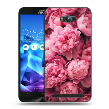 Пластиковый чехол на ASUS ZenFone Max с принтом цветы пионы Пластиковый чехол на ASUS ZenFone Max с принтом цветы пионы