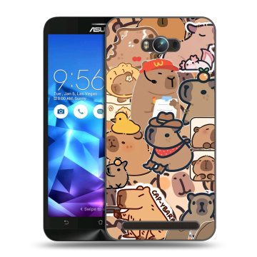 Пластиковый чехол на ASUS ZenFone Max с принтом капибара Пластиковый чехол на ASUS ZenFone Max с принтом капибара