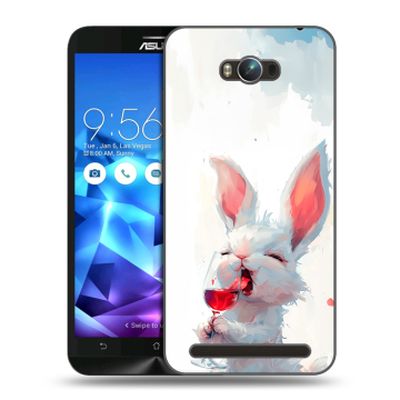 Пластиковый чехол на ASUS ZenFone Max с принтом кролик зайчик Пластиковый чехол на ASUS ZenFone Max с принтом кролик зайчик
