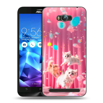 Пластиковый чехол на ASUS ZenFone Max с принтом милые котики Пластиковый чехол на ASUS ZenFone Max с принтом милые котики