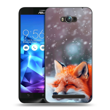Пластиковый чехол на ASUS ZenFone Max с принтом лиса Пластиковый чехол на ASUS ZenFone Max с принтом лиса