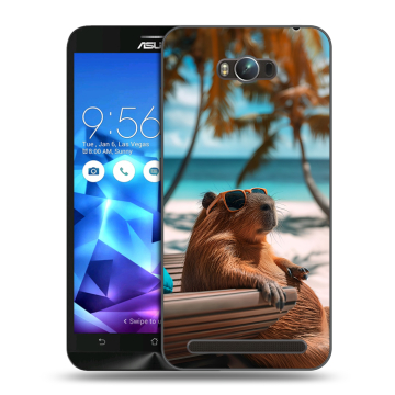 Пластиковый чехол на ASUS ZenFone Max с принтом Капибара Пластиковый чехол на ASUS ZenFone Max с принтом Капибара