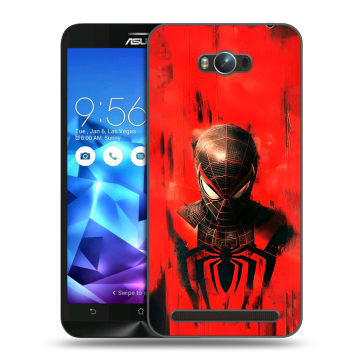 Пластиковый чехол на ASUS ZenFone Max с принтом человек паук spiderman Пластиковый чехол на ASUS ZenFone Max с принтом человек паук spiderman