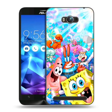 Пластиковый чехол на ASUS ZenFone Max с принтом спанчбоб спанч боб Пластиковый чехол на ASUS ZenFone Max с принтом спанчбоб спанч боб