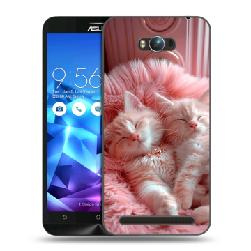 Пластиковый чехол на ASUS ZenFone Max с принтом котята котики