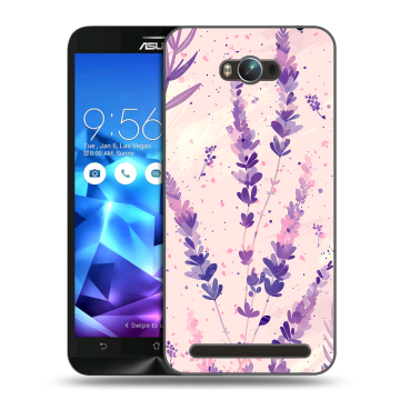 Пластиковый чехол на ASUS ZenFone Max с принтом цветы лаванда Пластиковый чехол на ASUS ZenFone Max с принтом цветы лаванда