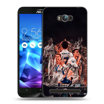 Пластиковый чехол на ASUS ZenFone Max с принтом Реал Роналдо Real Ronaldo