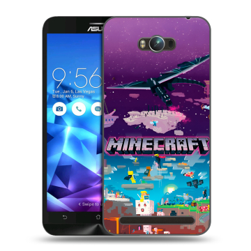 Пластиковый чехол на ASUS ZenFone Max с принтом Майнкрафт Minecraft Пластиковый чехол на ASUS ZenFone Max с принтом Майнкрафт Minecraft