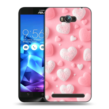 Пластиковый чехол на ASUS ZenFone Max с принтом Сердечки Пластиковый чехол на ASUS ZenFone Max с принтом Сердечки