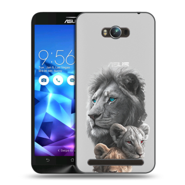 Пластиковый чехол на ASUS ZenFone Max с принтом Львы