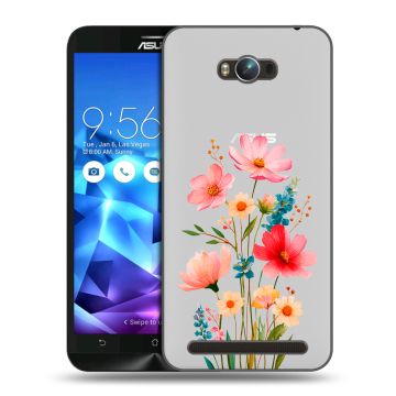 Пластиковый чехол на ASUS ZenFone Max с принтом Цветы