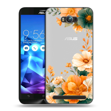 Пластиковый чехол на ASUS ZenFone Max с принтом Цветы принт