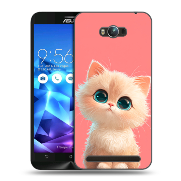 Пластиковый чехол на ASUS ZenFone Max с принтом Розовый котенок