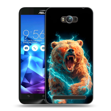 Пластиковый чехол на ASUS ZenFone Max с принтом Медведь