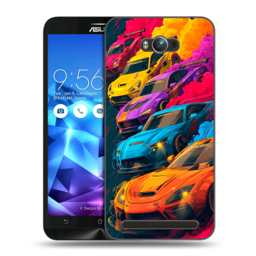 Пластиковый чехол на ASUS ZenFone Max с принтом Тачки