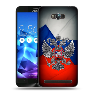Пластиковый чехол на ASUS ZenFone Max с принтом Флаг России Пластиковый чехол на ASUS ZenFone Max с принтом Флаг России