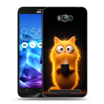 Пластиковый чехол на ASUS ZenFone Max с принтом Смешной кот Пластиковый чехол на ASUS ZenFone Max с принтом Смешной кот