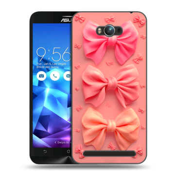 Пластиковый чехол на ASUS ZenFone Max с принтом Розовые бантики Пластиковый чехол на ASUS ZenFone Max с принтом Розовые бантики