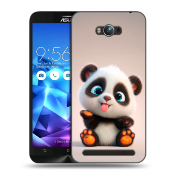 Пластиковый чехол на ASUS ZenFone Max с принтом милая панда Пластиковый чехол на ASUS ZenFone Max с принтом милая панда