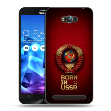 Пластиковый чехол на ASUS ZenFone Max с принтом Флаг Герб СССР Пластиковый чехол на ASUS ZenFone Max с принтом Флаг Герб СССР