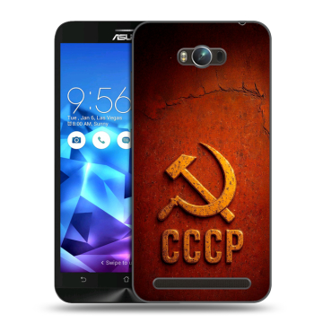 Пластиковый чехол на ASUS ZenFone Max с принтом Флаг Герб СССР Пластиковый чехол на ASUS ZenFone Max с принтом Флаг Герб СССР