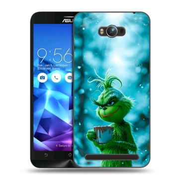 Пластиковый чехол на ASUS ZenFone Max с принтом Новый год гринч Пластиковый чехол на ASUS ZenFone Max с принтом Новый год гринч