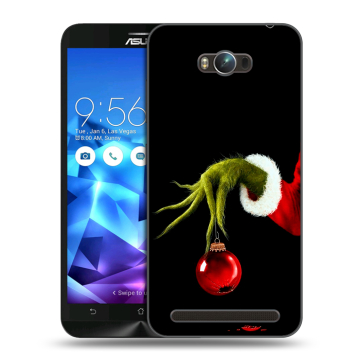 Пластиковый чехол на ASUS ZenFone Max с принтом Новый год Гринч Пластиковый чехол на ASUS ZenFone Max с принтом Новый год Гринч