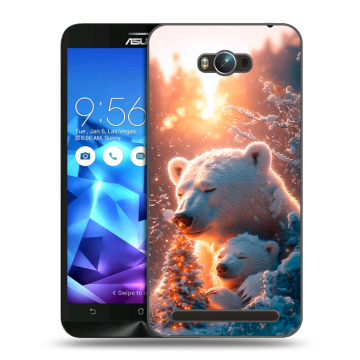 Пластиковый чехол на ASUS ZenFone Max с принтом Новый год