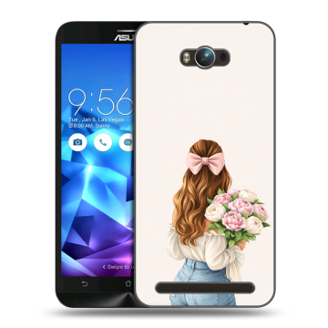 Пластиковый чехол на ASUS ZenFone Max с принтом женский Пластиковый чехол на ASUS ZenFone Max с принтом женский