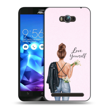 Пластиковый чехол на ASUS ZenFone Max с принтом женский Пластиковый чехол на ASUS ZenFone Max с принтом женский