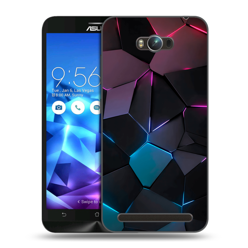 Пластиковый чехол на ASUS ZenFone Max с принтом Геометрия неона Пластиковый чехол на ASUS ZenFone Max с принтом Геометрия неона