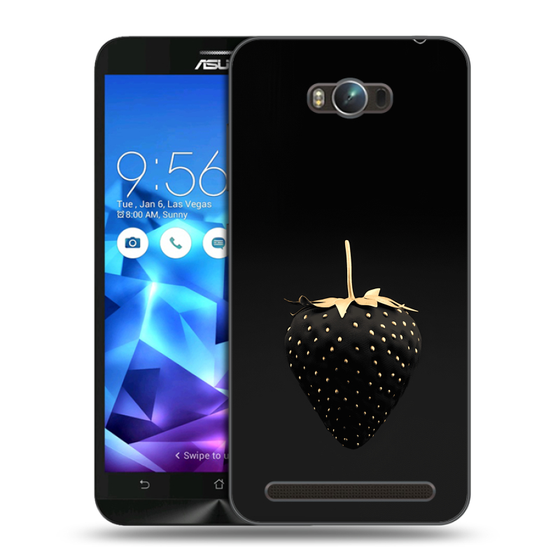 Пластиковый чехол на ASUS ZenFone Max с принтом Черная клубника Пластиковый чехол на ASUS ZenFone Max с принтом Черная клубника