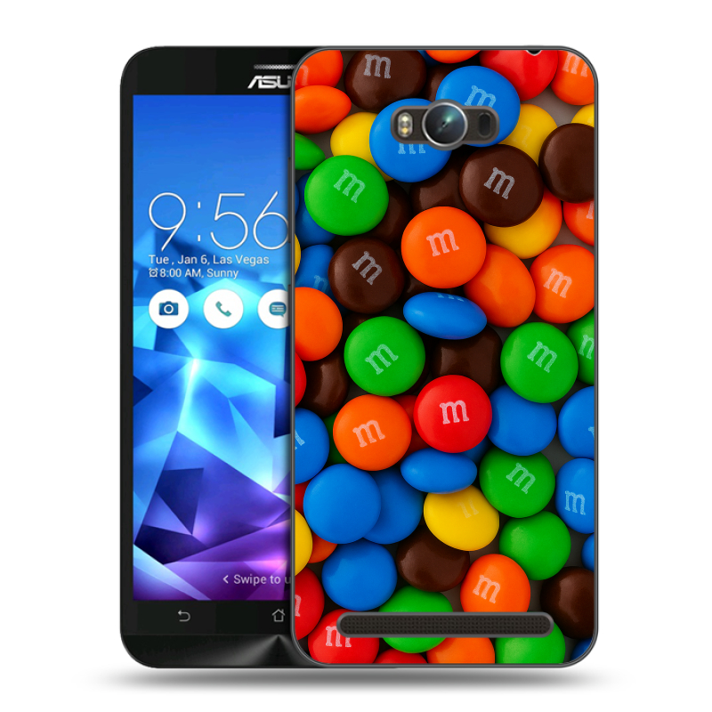 Пластиковый чехол на ASUS ZenFone Max с принтом Конфеты Пластиковый чехол на ASUS ZenFone Max с принтом Конфеты