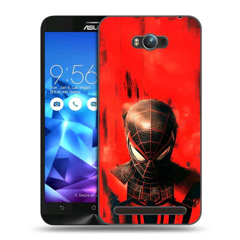Пластиковый чехол на ASUS ZenFone Max с принтом человек паук spiderman Пластиковый чехол на ASUS ZenFone Max с принтом человек паук spiderman