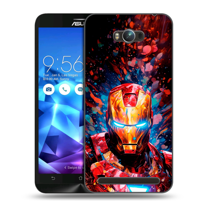 Пластиковый чехол на ASUS ZenFone Max с принтом Железный человек Ironman Пластиковый чехол на ASUS ZenFone Max с принтом Железный человек Ironman