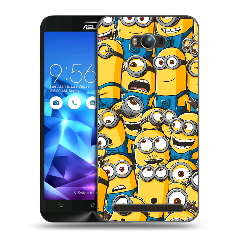 Пластиковый чехол на ASUS ZenFone Max с принтом Миньоны Пластиковый чехол на ASUS ZenFone Max с принтом Миньоны